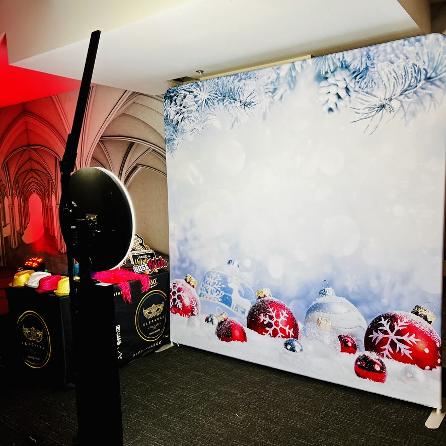 Photobooth pour party de Noël lors d’un événement dans le Grand Montréal
