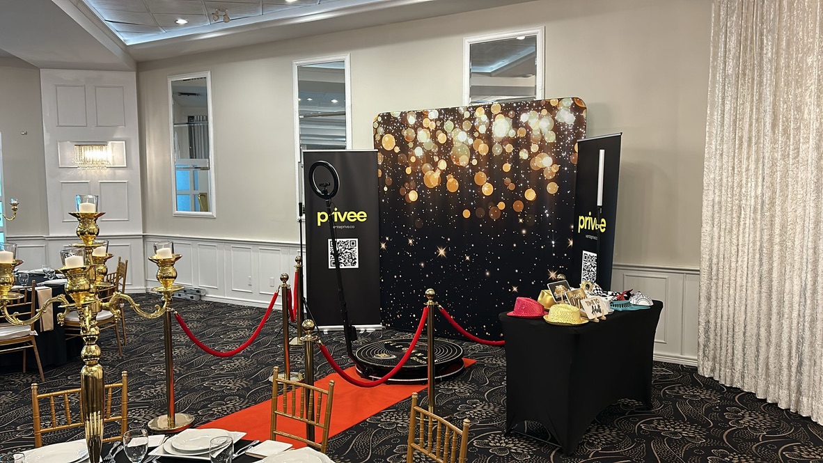 Photobooth 360 durante un evento en el Gran Montreal
