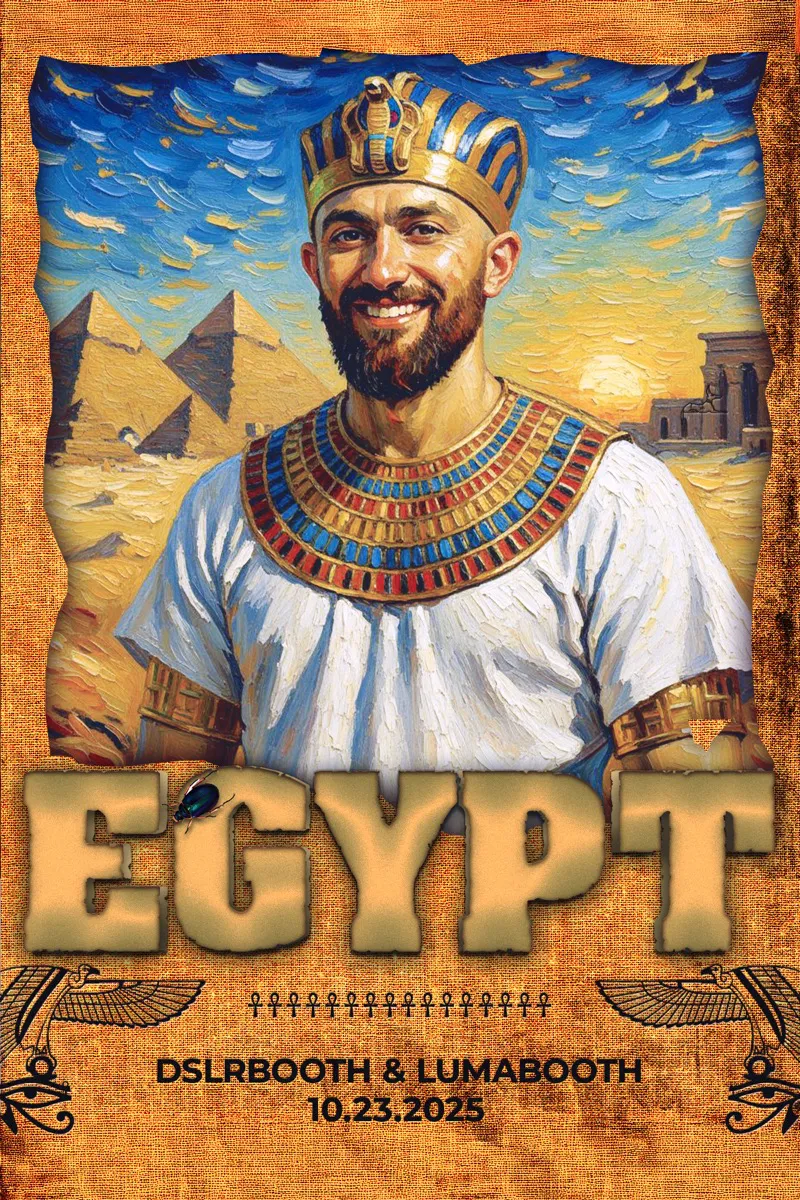 Retrato creado con IA — Egipto