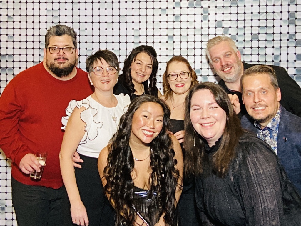 Corporate photo booth at a real event in Greater Montreal
