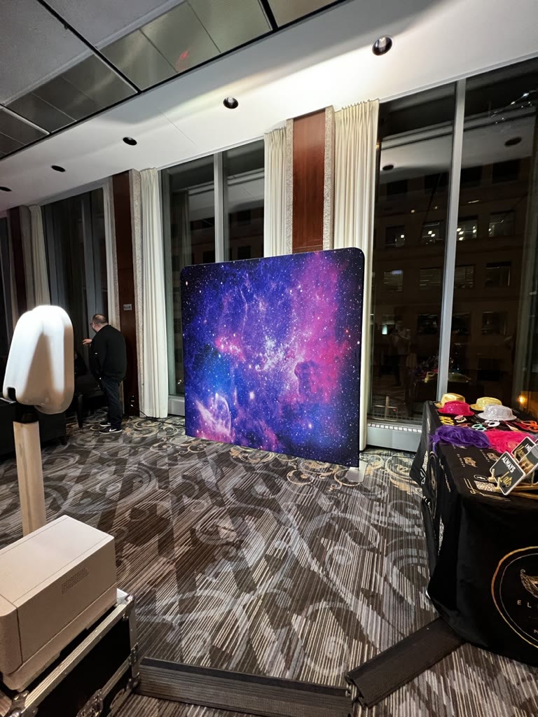Doble photobooth en el Centre Mont-Royal durante un evento en el Gran Montreal