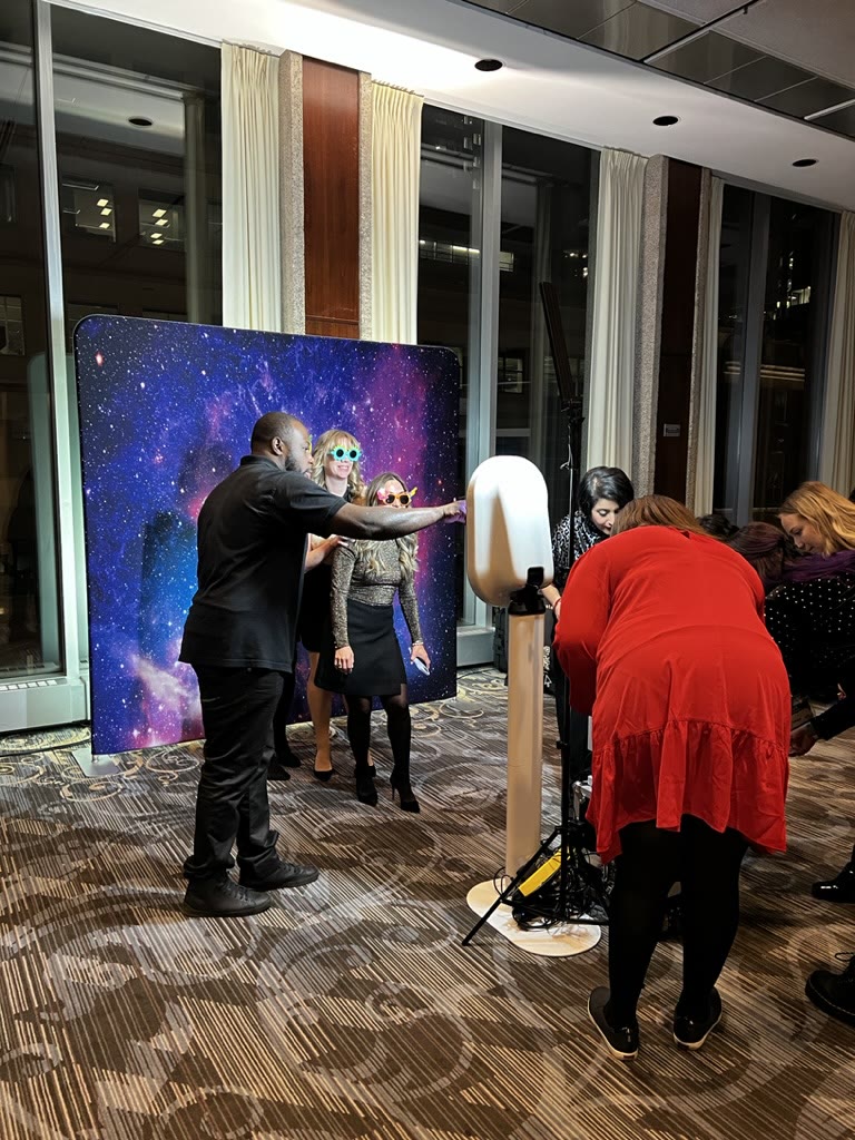 Doble photobooth en el Centre Mont-Royal durante un evento en el Gran Montreal