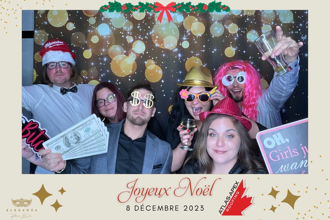 Corporate Photo Booth at Sheraton Laval at a real event in Greater Montreal